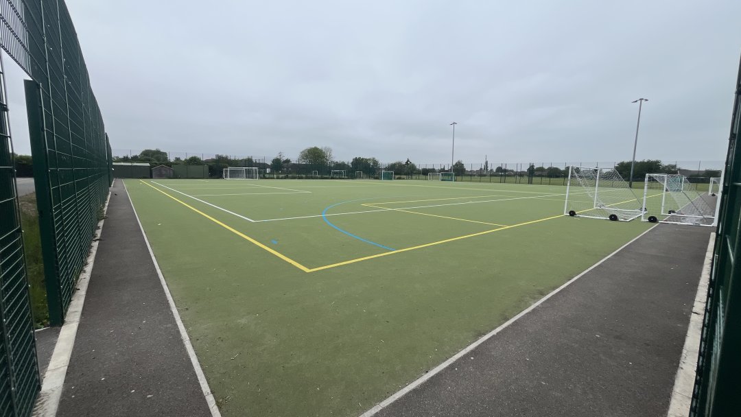 Floodlit Astro at Sir Harry Community College in Peterborough