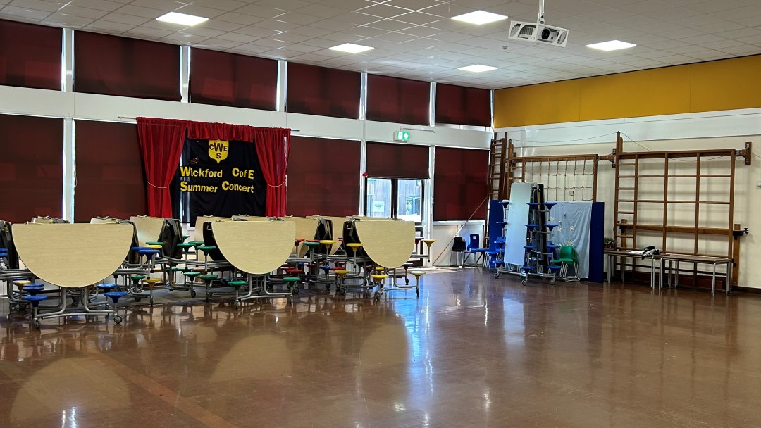 Main Hall at The Wickford Church of England School in Essex