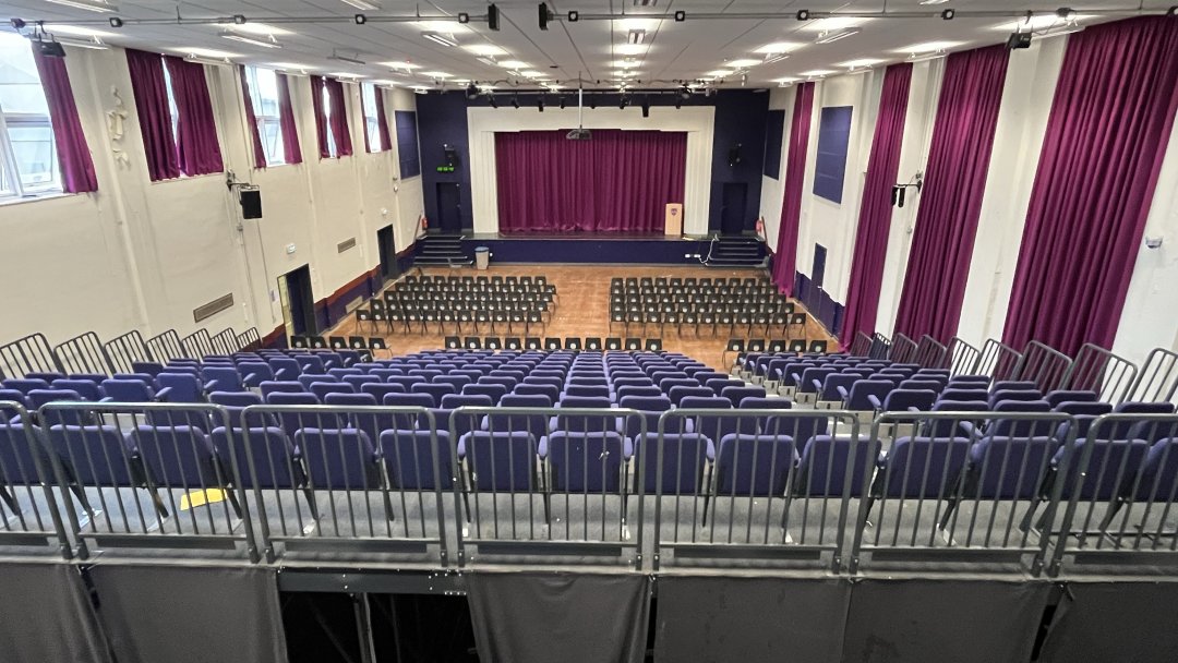 Main Hall at Sir Harry Community College in Peterborough