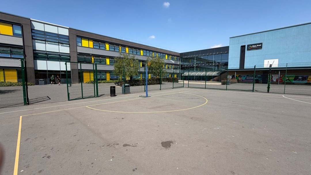 Netball Court at New Road Academy in Telford