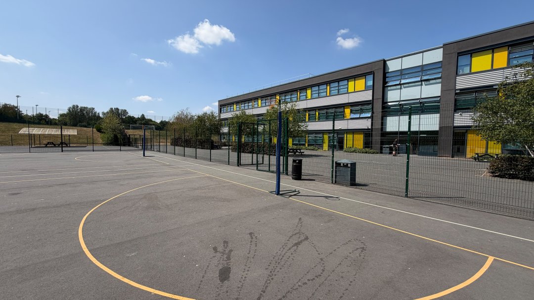 Netball Court at New Road Academy in Telford