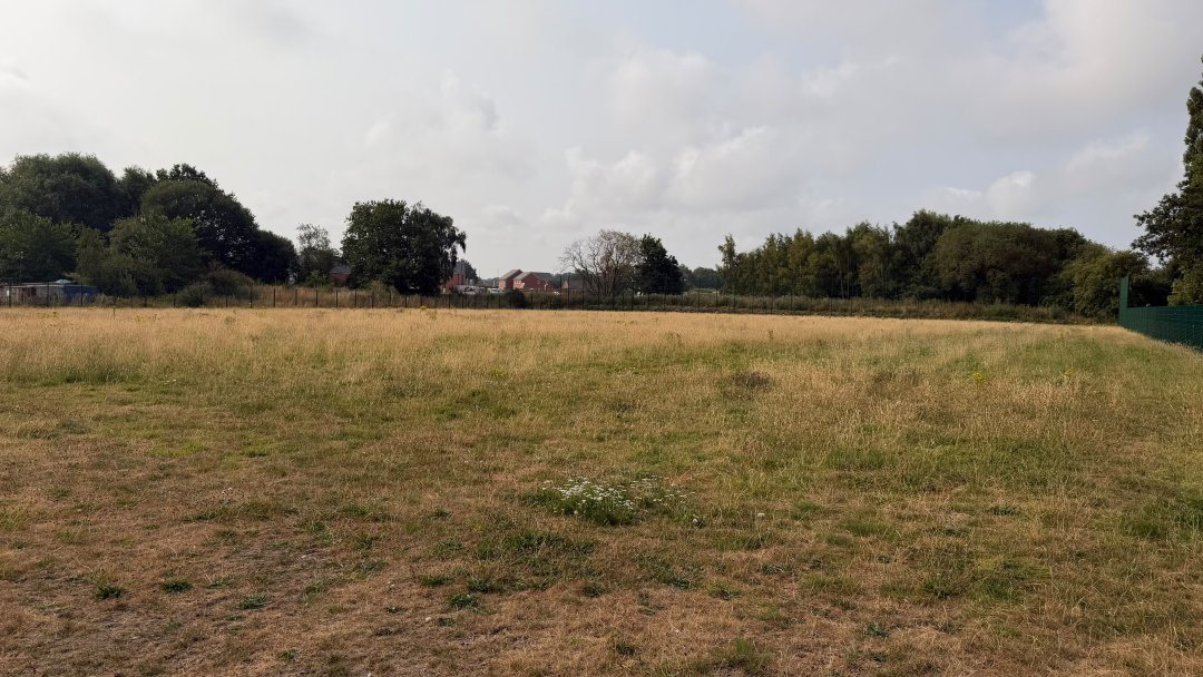 Grass Football Pitch at Burton Borough School in Telford