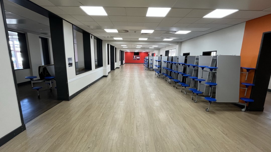 Dining Hall at Sir Harry Community College in Peterborough