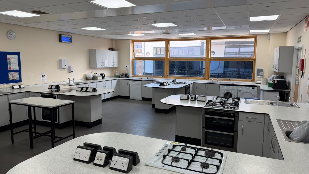 Food Techonology classroom at Burton Borough School in Telford