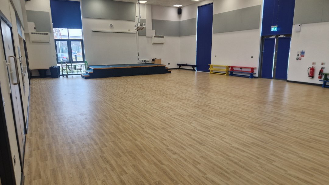 Main Hall at Kingsway Community Primary School in Leamington Spa