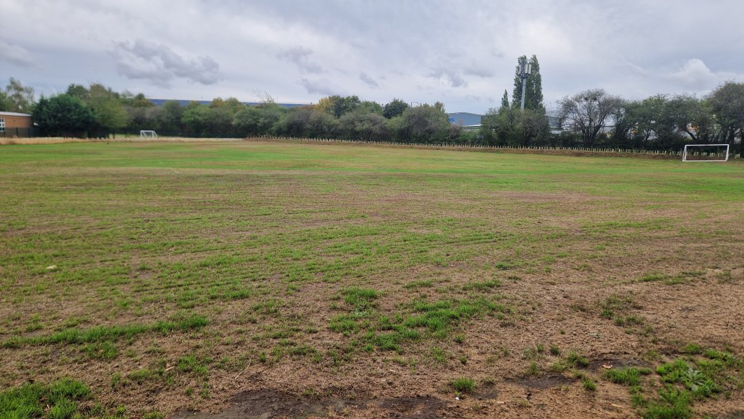 Grass Pitches at Kingsway Community Primary School in Leamington Spa
