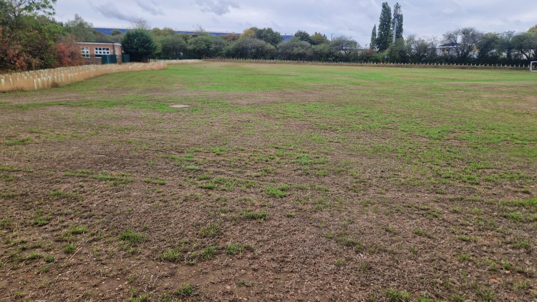 Grass Pitches at Kingsway Community Primary School in Leamington Spa