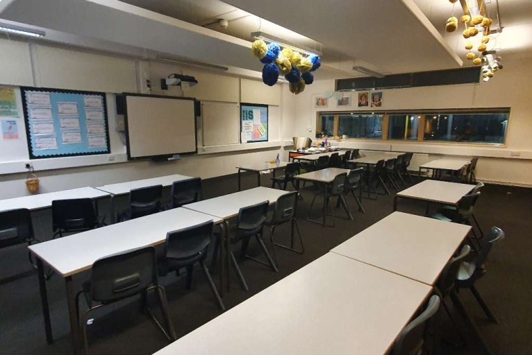 Classroom 2 at Stoke Newington School & Sixth Form in London