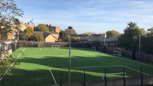 3G Pitch at City Heights Academy in London
