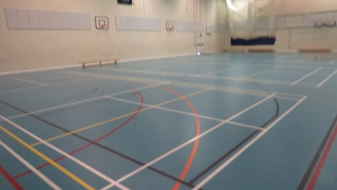 Sports Hall at Leigh Academy Halley in London