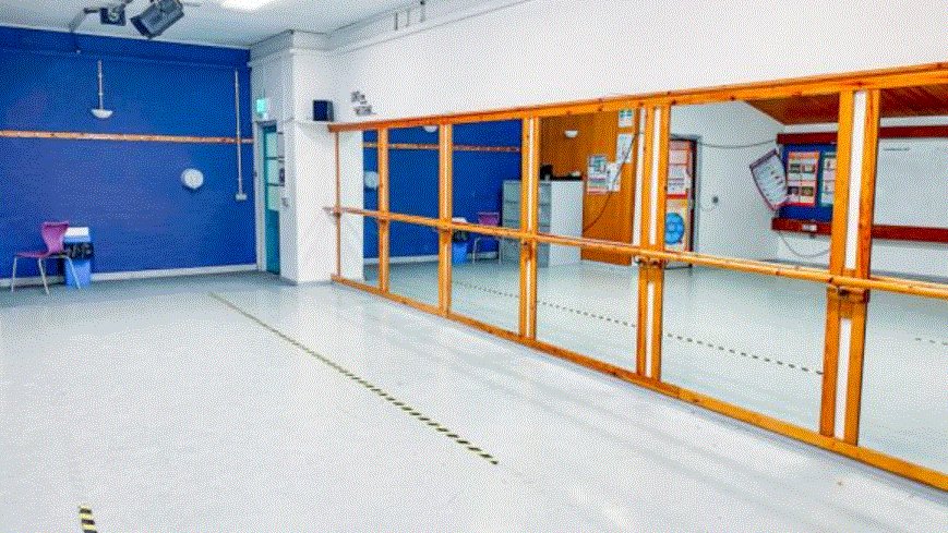 Dance Studio at Bay Leadership Academy in Morecambe