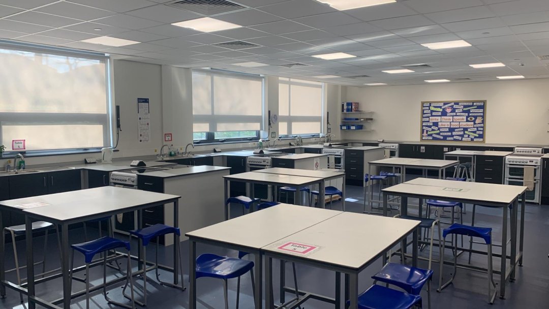 Food Tech Room 1 at Benton Park School in Leeds