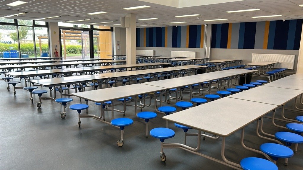 Canteen at Benton Park School in Leeds