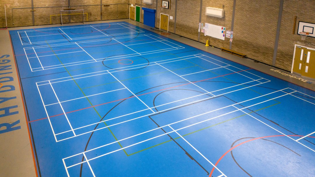 Sports Hall at Rhyddings School in Oswaldtwistle