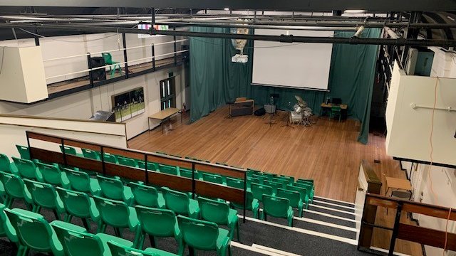Main Hall at Rhyddings School in Oswaldtwistle