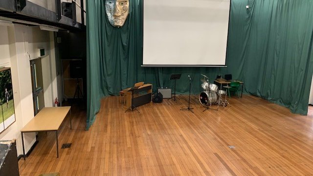 Main Hall at Rhyddings School in Oswaldtwistle