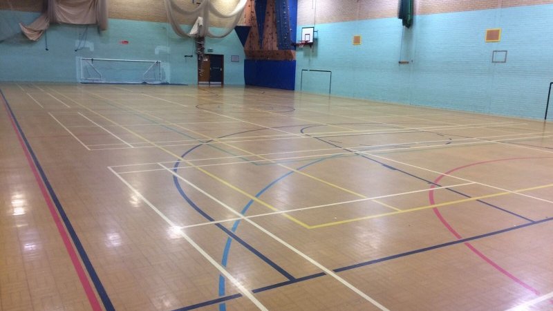 Sports Hall at Lancaster Royal Grammar School in Lancaster