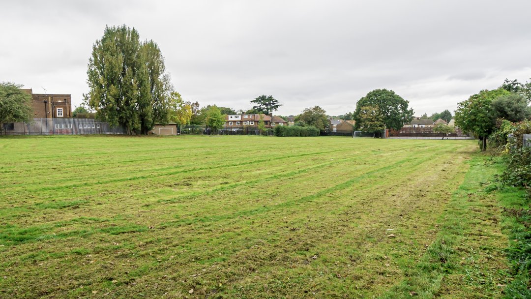 Grass Pitch at Harris Academy Morden in London