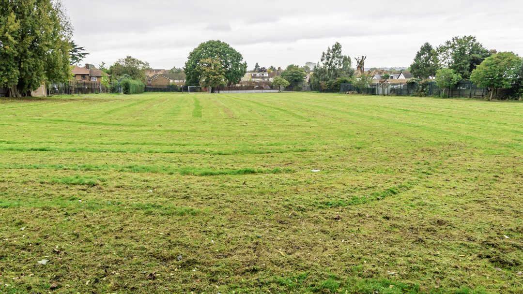Grass Pitch at Harris Academy Morden in London