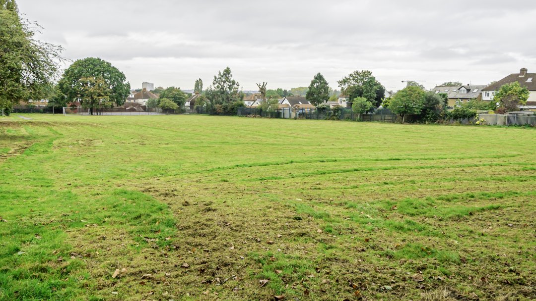 Grass Pitch at Harris Academy Morden in London