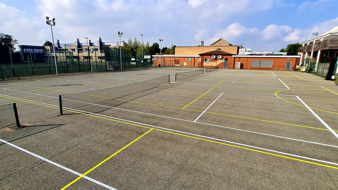 Tennis Courts at Cottenham Village College in Cambridge
